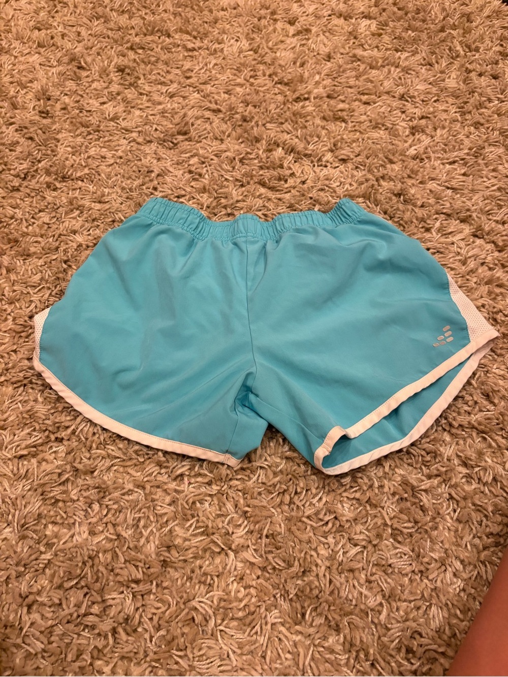 bcg Turquoise Athletic Shorts with White Trim - Picture 3 of 3